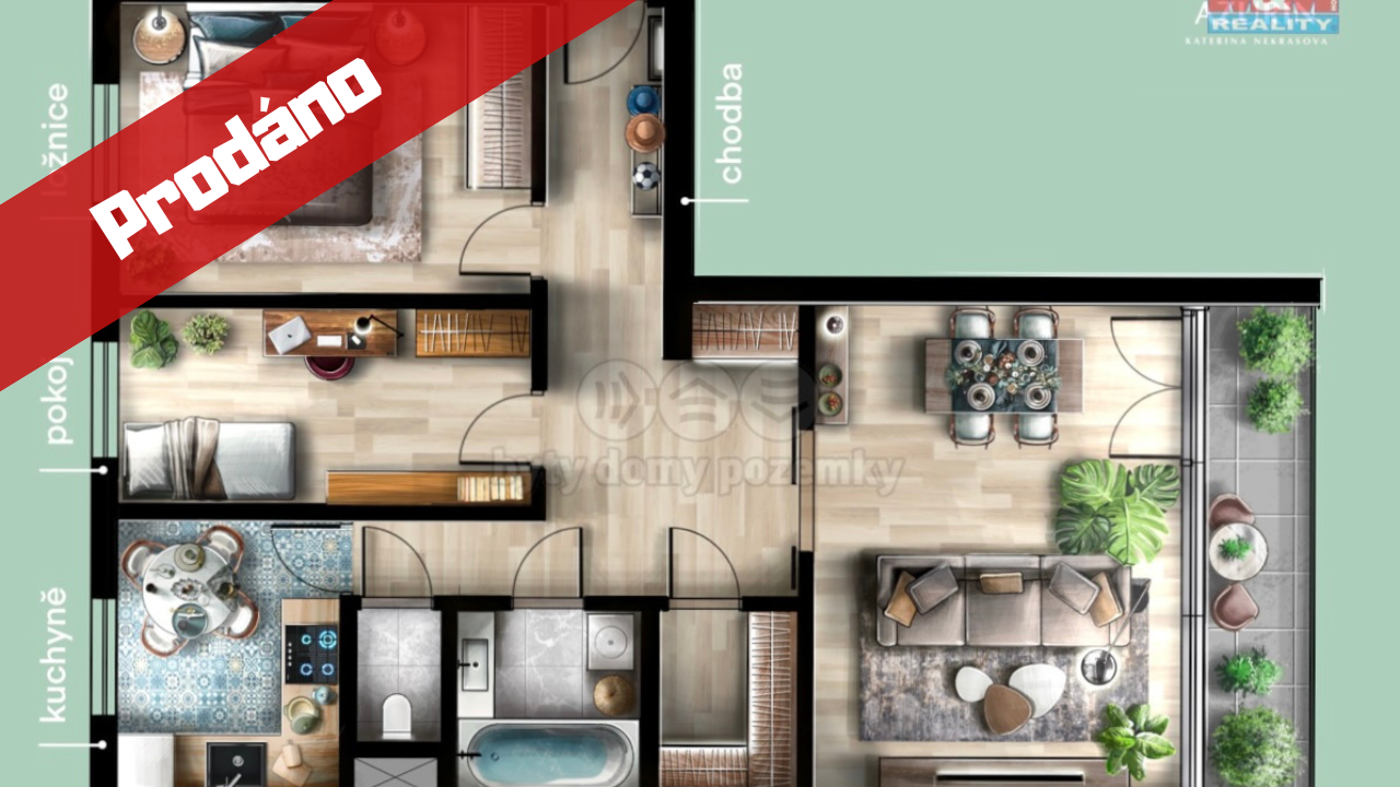 Prodej bytu 3+1 v Praze, ul. Místecká